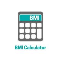 bmi corps Masse indice calculatrice icône illustration vecteur