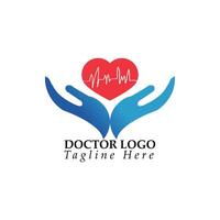 médecin logo conception vecteur