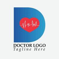 médecin logo conception vecteur