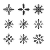 illustration de modèle de logo de flocons de neige vecteur