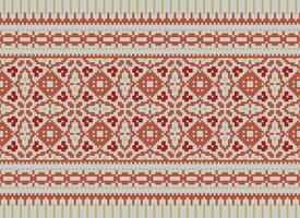 zmijanjski vez broderie style vecteur longue horizontal sans couture modèle - textile ou en tissu impression je suis inspiré par point de croix populaire art dessins de Bosnie et herzégovine