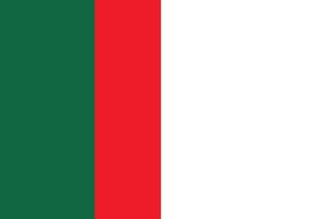 le drapeau de le nationale mouvement de mohajirs gens vecteur