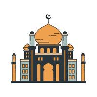 mosquée illustration ramadhan vecteur
