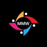 mmw logo. m m w conception. blanc mmw lettre. mmw, m m w lettre logo conception. initiale lettre mmw lettre logo ensemble, lié cercle majuscule monogramme logo. m m w lettre logo vecteur conception. pro vecteur