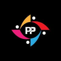 pp ensemble ,pp logo. p p conception. blanc pp lettre. pp, p p lettre logo conception. initiale lettre pp lettre logo ensemble, lié cercle majuscule monogramme logo. p p lettre logo vecteur conception. pro vecteur