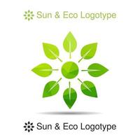 logotype écologique, icône et symbole de la nature vecteur