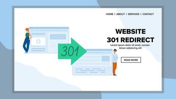 code site Internet 301 réorienter vecteur