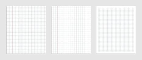 graphique Vide papier feuille ensemble pour Les données représentation vecteur