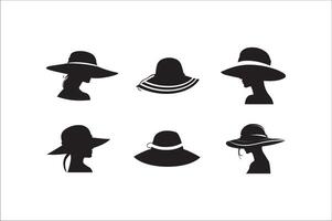 chapeau d'été vecteur silhouette, plage chapeau vecteur, plage chapeau pour idée, chapeau d'été vecteur silhouette gratuit télécharger, chapeau d'été vecteur silhouette png.