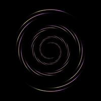 détaillé tournoiement, spirale élément. toupie effet. circulaire, tournant éclater lignes. tourbillon radial rayons. bobine, tournoiement abstrait forme vecteur