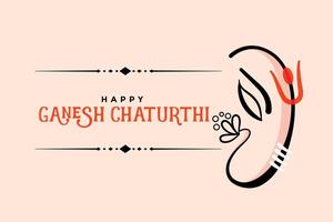 content ganesh chaturthi Créatif salutation carte conception vecteur