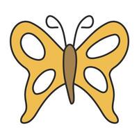 une plat icône conception de papillon vecteur