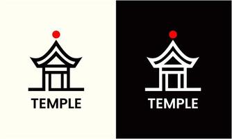 ai généré temple logo icône symbole église la tour religion bâtiment logo conception minimaliste moderne modèle vecteur