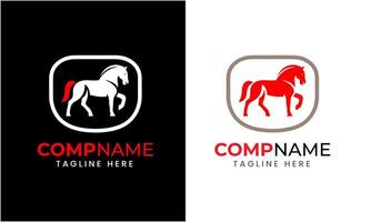 ai généré cheval minimaliste moderne unique logo icône symbole idée vecteur graphique conception modèle