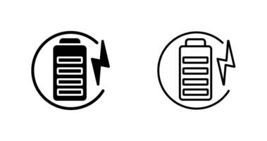 charge batterie vecteur icône