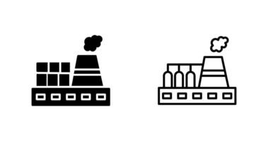 icône de vecteur de centrale nucléaire