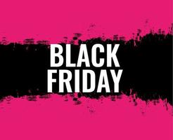 vendredi noir design vecteur jour 29 novembre vacances marketing résumé vente illustration rose noir et blanc