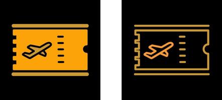 icône de vecteur de billets d'avion