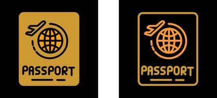 icône de vecteur de passeport