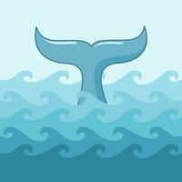 illustrations vectorielles de baleine vecteur
