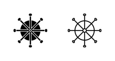 icône de vecteur de roue de bateau