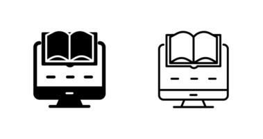 icône de vecteur d'apprentissage numérique