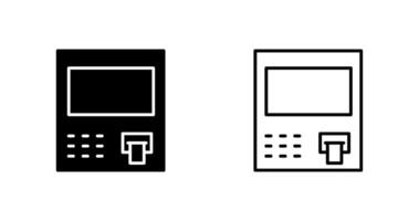 icône de vecteur de guichet automatique