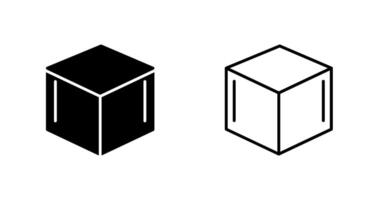 icône de vecteur de conception cubique