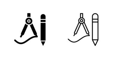 icône de vecteur d'outils de dessin