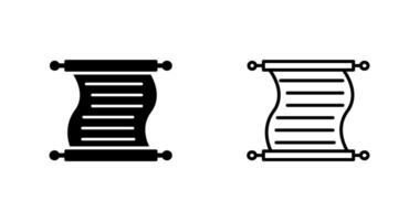 défilement de l'icône de vecteur de papier