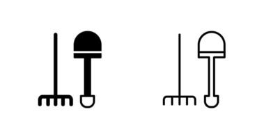 icône de vecteur d'outils de jardinage