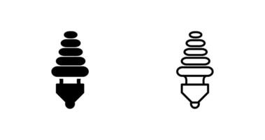 icône de vecteur d'ampoule à économie d'énergie