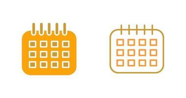 icône de vecteur de calendrier marqué