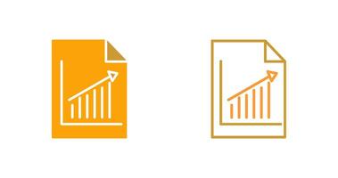 icône de vecteur graphique de rapport