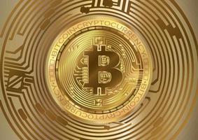 vecteur de fond de pièce de monnaie crypto-monnaie bitcoin