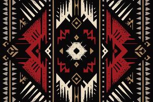 navajo tribal vecteur sans couture modèle. originaire de américain ornement. ethnique Sud occidental décor style. boho géométrique ornement. vecteur sans couture modèle. mexicain couverture, tapis. tissé tapis illustration