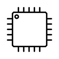 Icône de processeur de vecteur