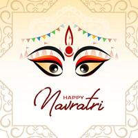 élégant content navratri religieux Indien Festival carte vecteur