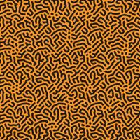 noir et Orange biologique turing modèle irrégulier lignes Contexte vecteur