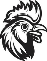 glousser et élégant lisse noir vecteur logo conception pour poulet félicité cour de ferme fantaisie élégant vecteur logo mettant en valeur poulet sophistication