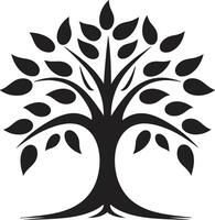 tonnelle affection lisse noir icône signifiant arbre plantation natures marque vecteur arbre plantation symbole dans noir