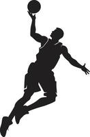 air talent artistique tremper vecteur logo pour basketball visionnaires jante rhapsodie basketball joueur tremper vecteur dans vecteur harmonie