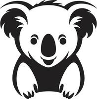 velu feuillage insigne koala vecteur conception pour environnement conscience arbre Haut Trésor crête vecteur logo pour koala préservation