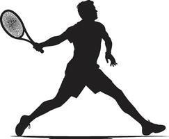 tribunal conquérant insigne vecteur conception pour dominant tennis logo topspin Titan badge tennis joueur vecteur icône pour tourner spécialiste