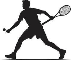 grandiose claquer gladiateur badge tennis joueur vecteur icône pour championnat esprit fracasser Succès crête Masculin tennis joueur logo pour puissant pièces