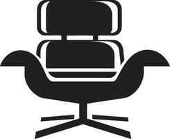 sérénité sièges badge lisse salon chaise vecteur icône pour branché les espaces élégant confort insigne élégant moderne chaise vecteur logo pour à la mode relaxation