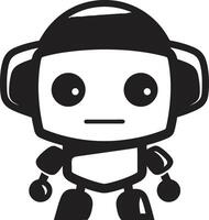 poche copain insigne petit robot chatbot conception pour compact Connexions octet taille bot crête vecteur icône de une mignonne robot pour bavarder assistance