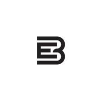 lettre être, eb, e3 ou 3e logo ou icône conception vecteur