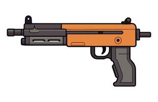 mitraillette pistolet vecteur ensemble, mitraillette main pistolet armes Stock illustration ensemble
