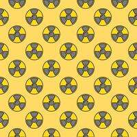 nucléaire radiation énergie vecteur danger zone coloré sans couture modèle